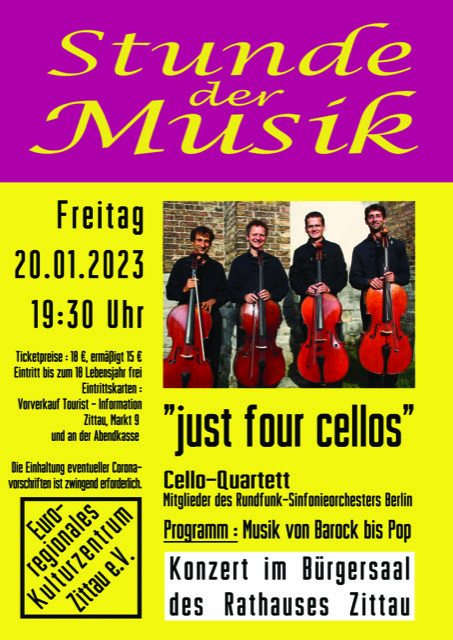 Plakat Celloquartett b